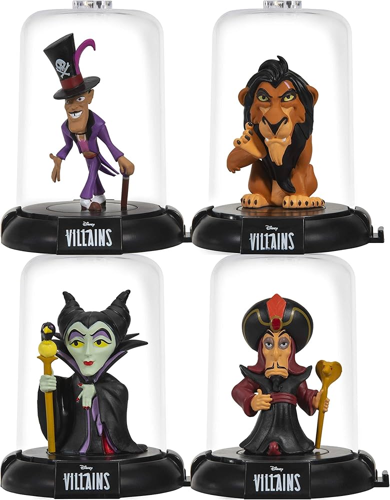 Amazon.com: Domez Disney Villains 4-Piece Bundle, Styles May Vary